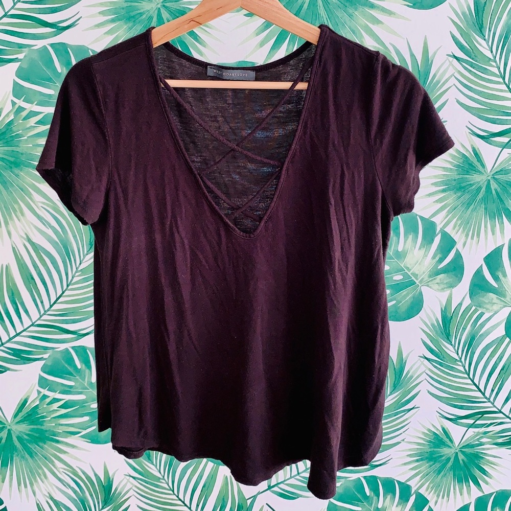 Cross front short sleeve